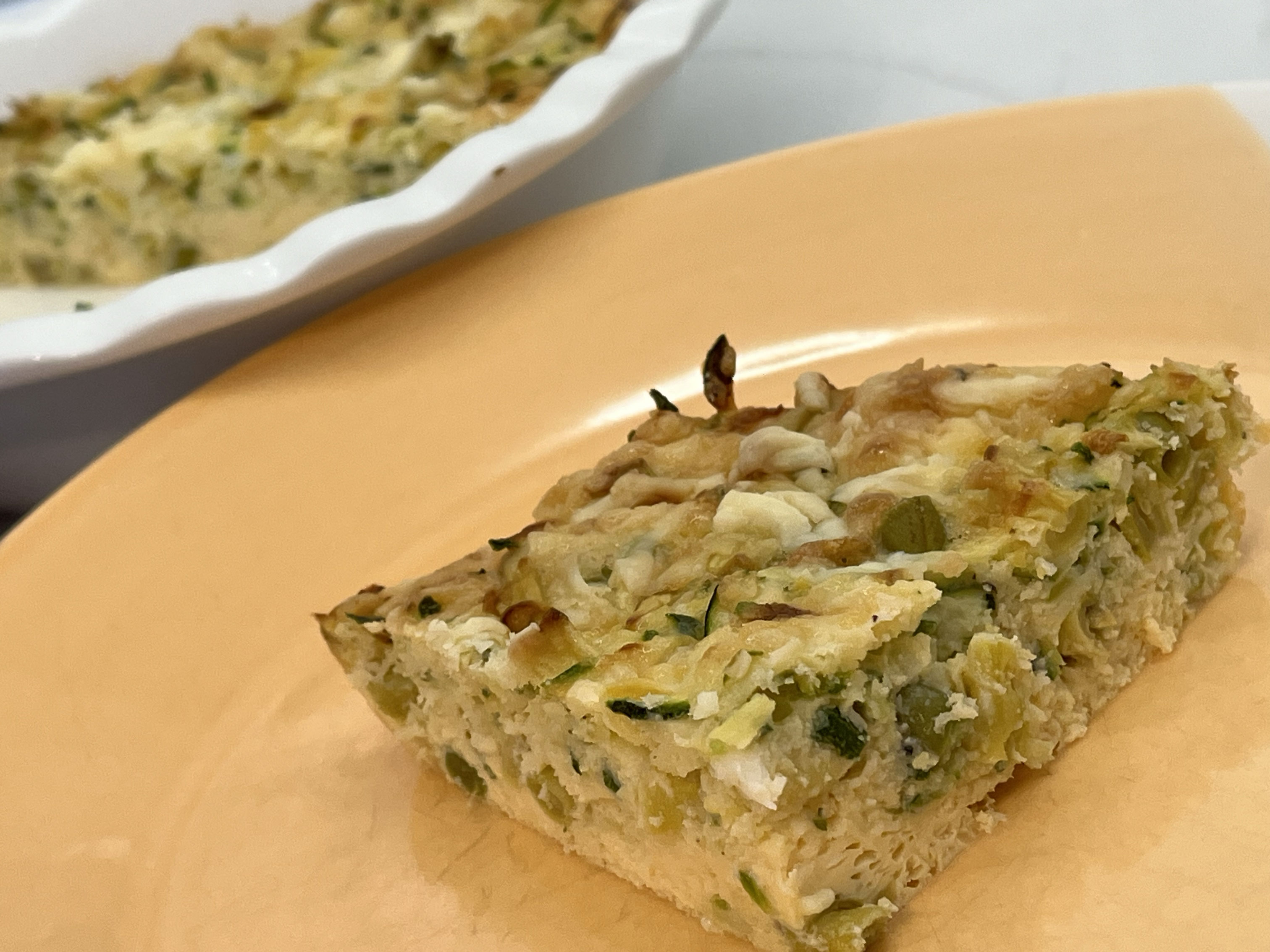 Courgette and Bean Crustless Quiche