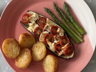 Greek Stuffed Aubergine
